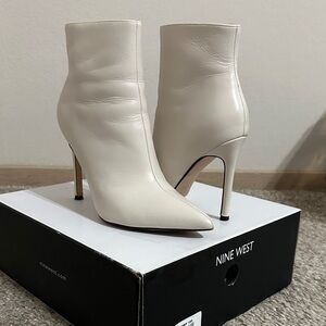 Nine West Ivory Heeled Farrah Boots